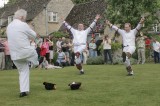 Bampton_09 Reg Hall on fiddle, Tony Daniel and Craig Godwin all finish together