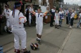 Bampton_12 The Traditional Bampton Morris Men dancing outside the Talbot